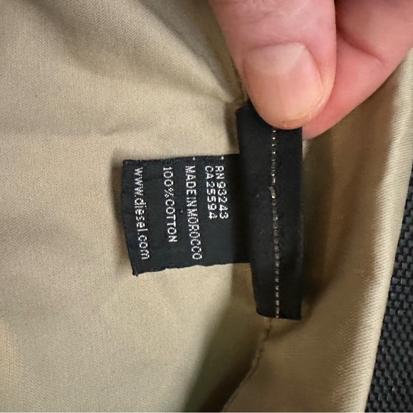 Diesel Lightweight boardwalk Jacket men’s large beige - Picture 9 of 11